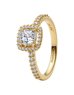 Pandora Timeless gold-plated halo ring 163555C01