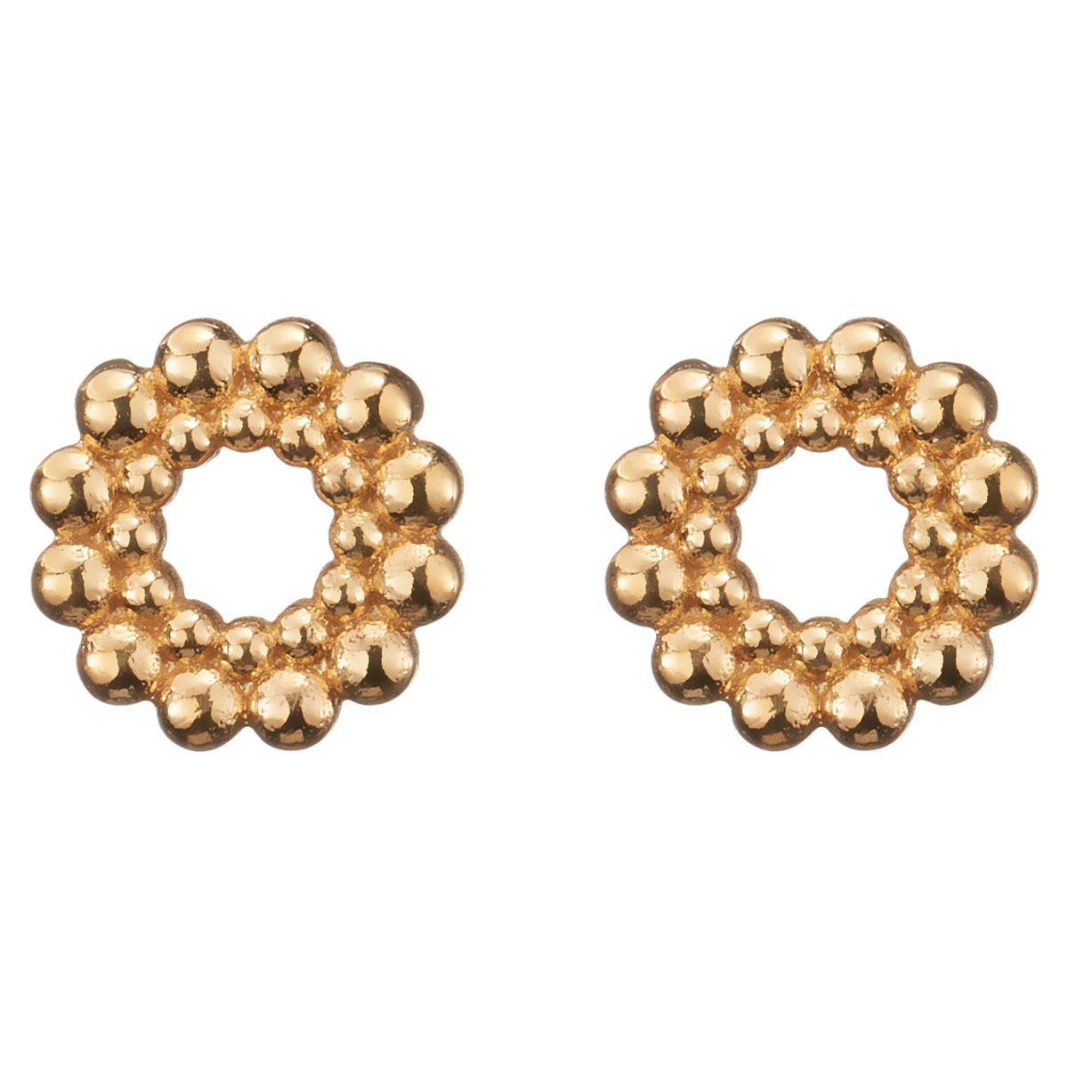 Kalevala Circle of Light stud earrings gold 1669482T