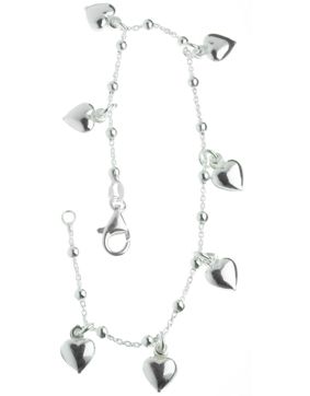 Silver Bracelet 7 hearts R99/18,5