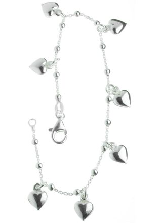 Silver Bracelet 7 hearts R99/18,5
