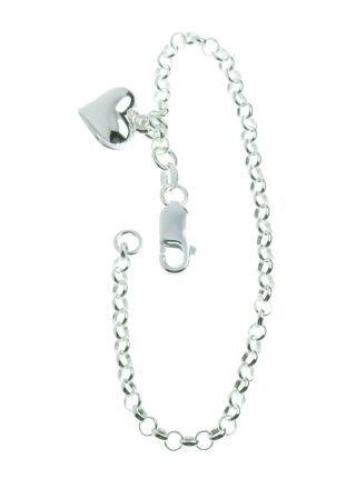 Silver Bracelet small heart R13/18,5