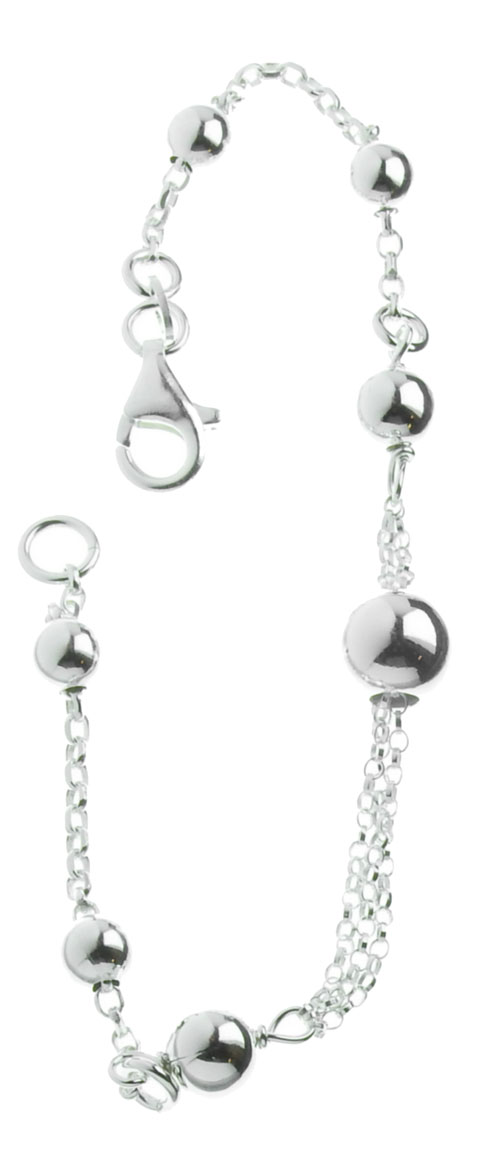 Silver Bracelet sphere R18/18.5