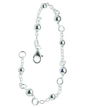 Silver Bracelet small sphere R164/18.5