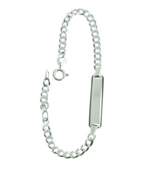 Silver Braelet With Engraving Plate R6/16