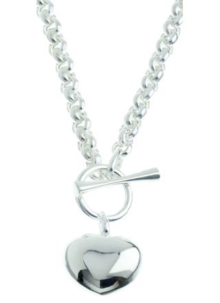 Silver Belcher Chain Bracelet T-lock R33/19