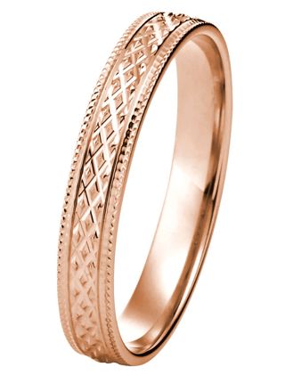 Kohinoor 003-621P diamond cut rose gold ring
