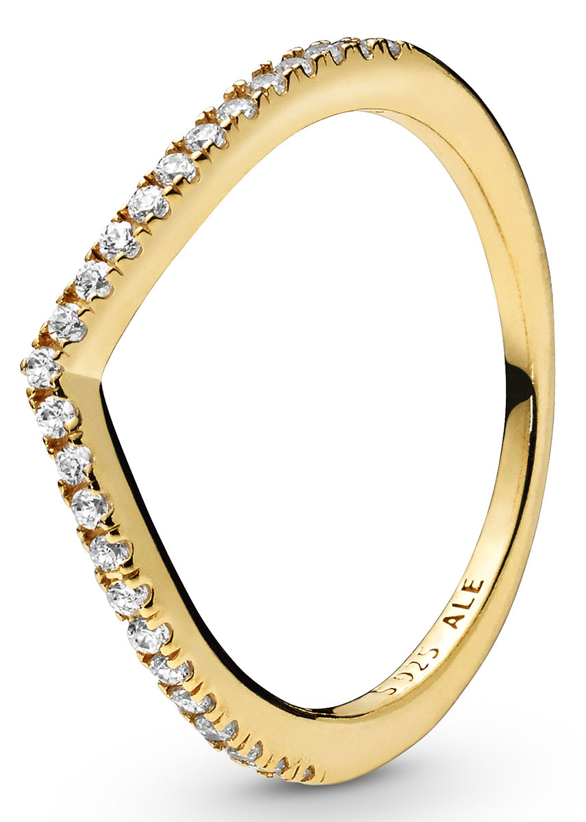Sparkling wishbone ring pandora on sale