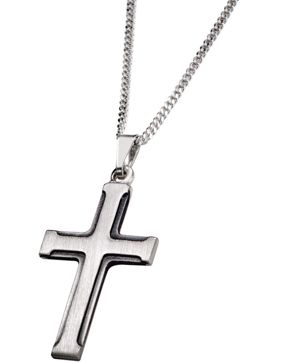 Saurum silver confirmation cross 5006 00 000