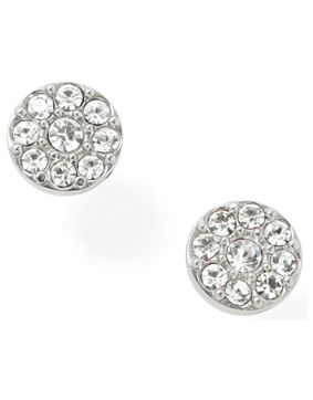 Fossil Earrings Disc Silver-Tone Studs JF00828040
