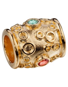 Kalevala Child-Charm gold Two-Stone 1816292AKVTU