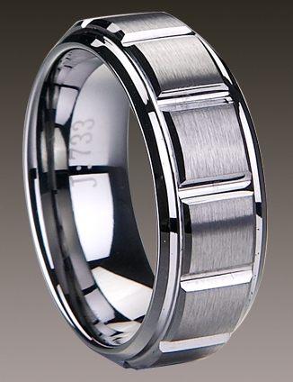 Bosie titanium / tungsten ring 8mm TI&TU733