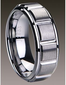 Bosie titanium / tungsten ring 8mm TI&TU733