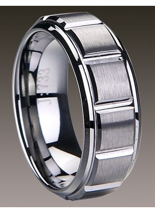 Bosie titanium / tungsten ring 8mm TI&TU733