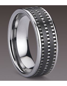Bosie 5050 8mm titanium / tungsten / ceramic ring