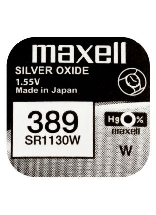 Maxell SR1130W silver oxide battery 389