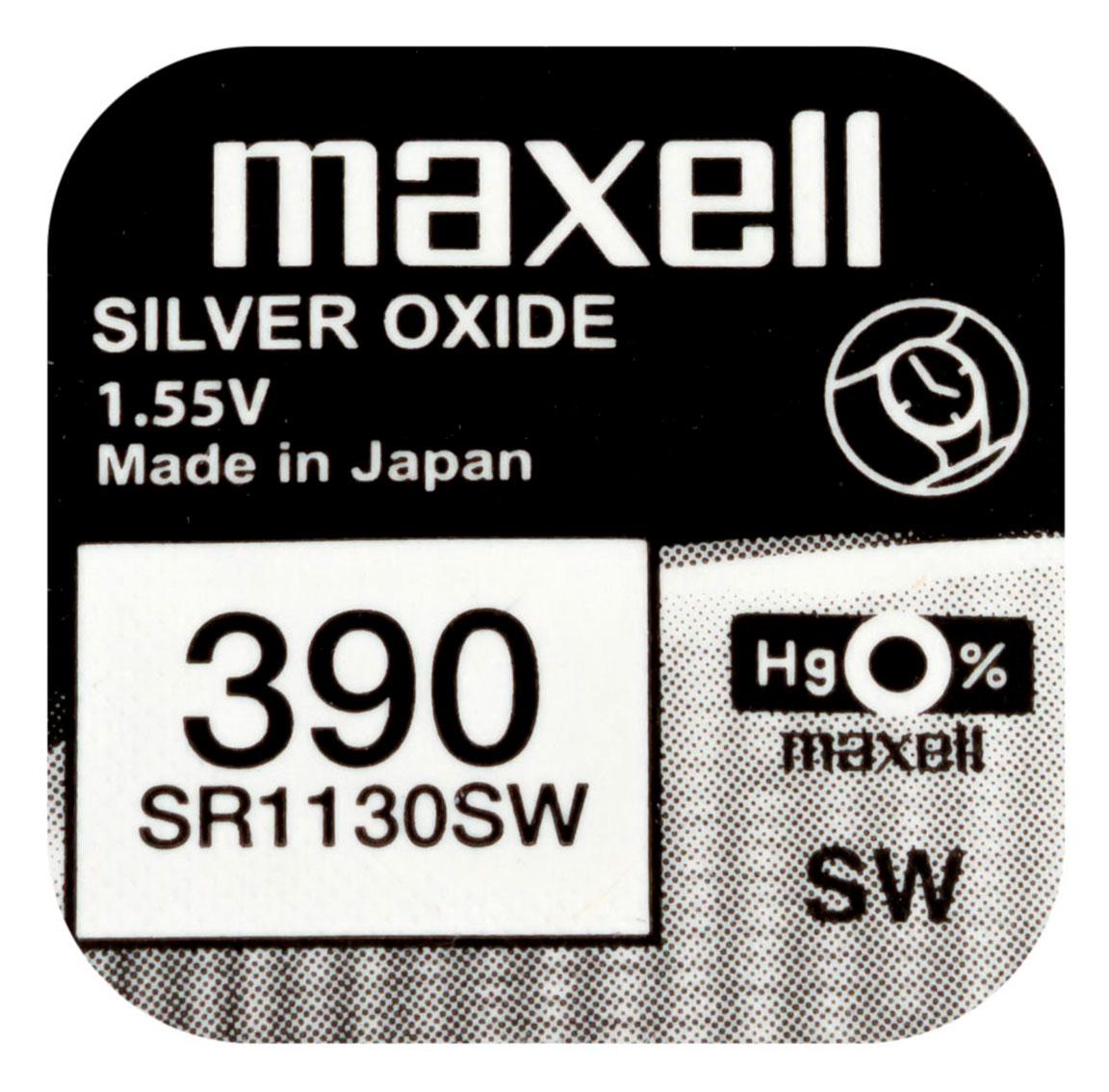 Maxell SR1130SW silver oxide battery 390