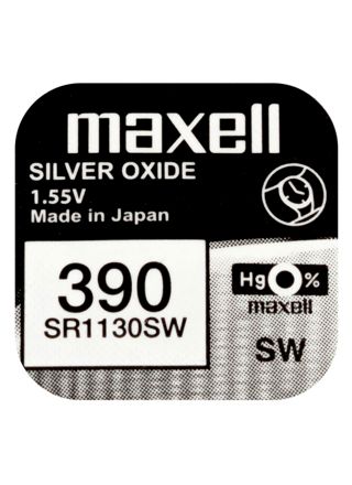 Maxell SR1130SW silver oxide battery 390