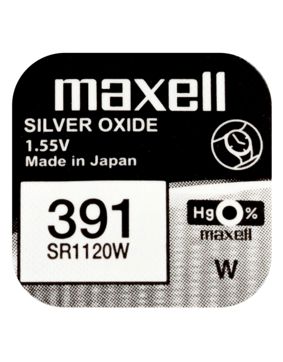 Maxell SR1120W silver oxide battery 391