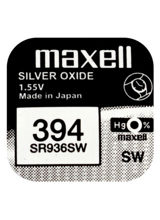 Maxell SR936SW silver oxide battery 394