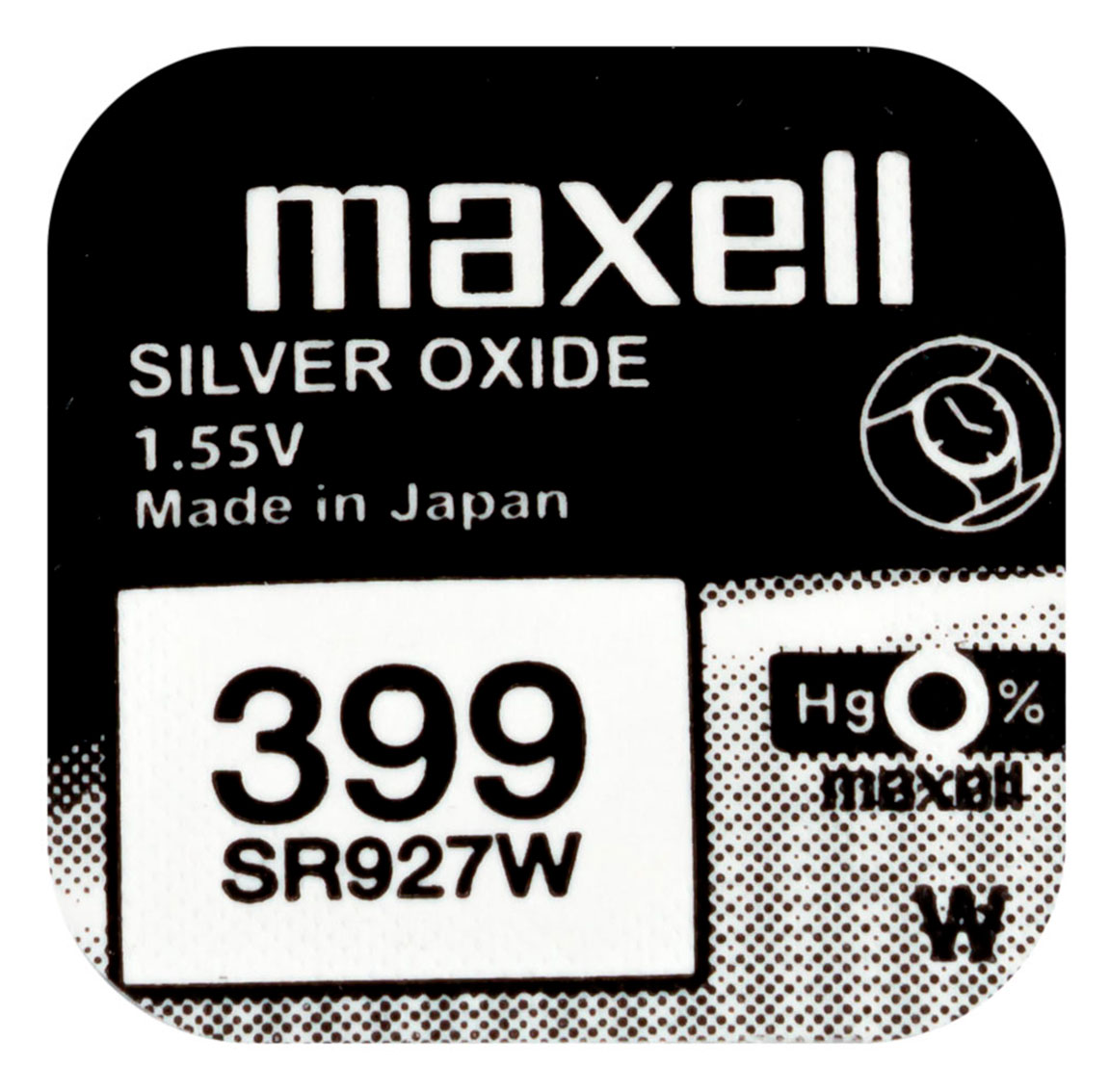 Maxell SR927W silver oxide battery 399