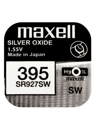 Maxell SR927SW silver oxide battery 395