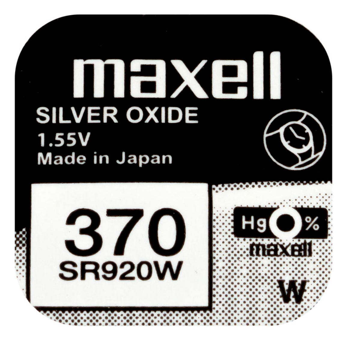 Maxell SR920W silver oxide battery 370