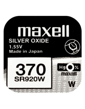 Maxell SR920W silver oxide battery 370