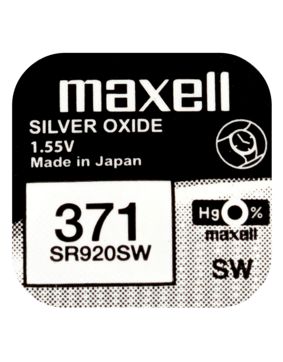 Maxell SR920SW silver oxide battery 371