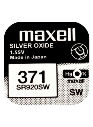 Maxell SR920SW silver oxide battery 371