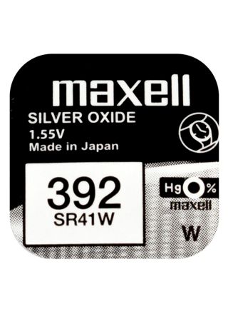 Maxell SR41W silver oxide battery 392
