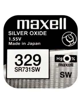 Maxell SR731SW silver oxide battery 329