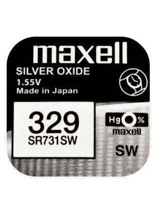 Maxell SR731SW silver oxide battery 329
