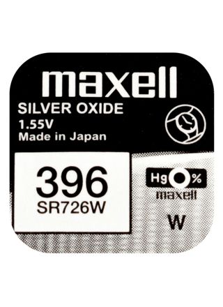 Maxell SR726W silver oxide battery 396