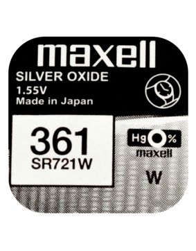 Maxell SR721W silver oxide battery 361