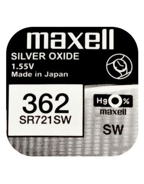 Maxell SR721SW silver oxide battery 362