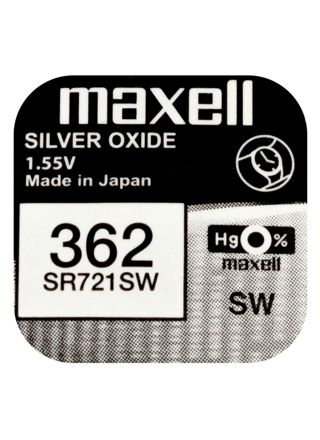 Maxell SR721SW silver oxide battery 362