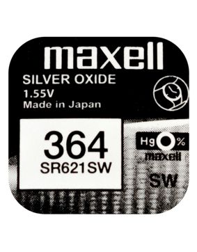 Maxell SR621SW silver oxide battery 364