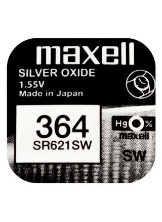 Maxell SR621SW silver oxide battery 364