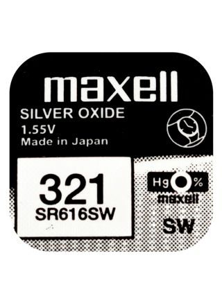 Maxell SR616SW silver oxide battery 321