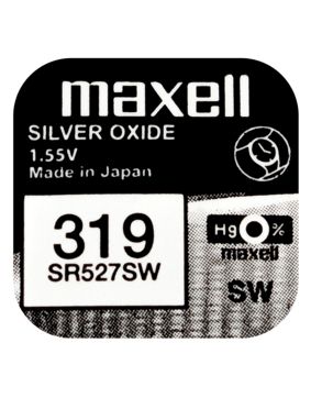 Maxell SR527SW silver oxide battery 319