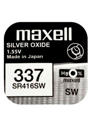 Maxell SR416SW silver oxide battery 337