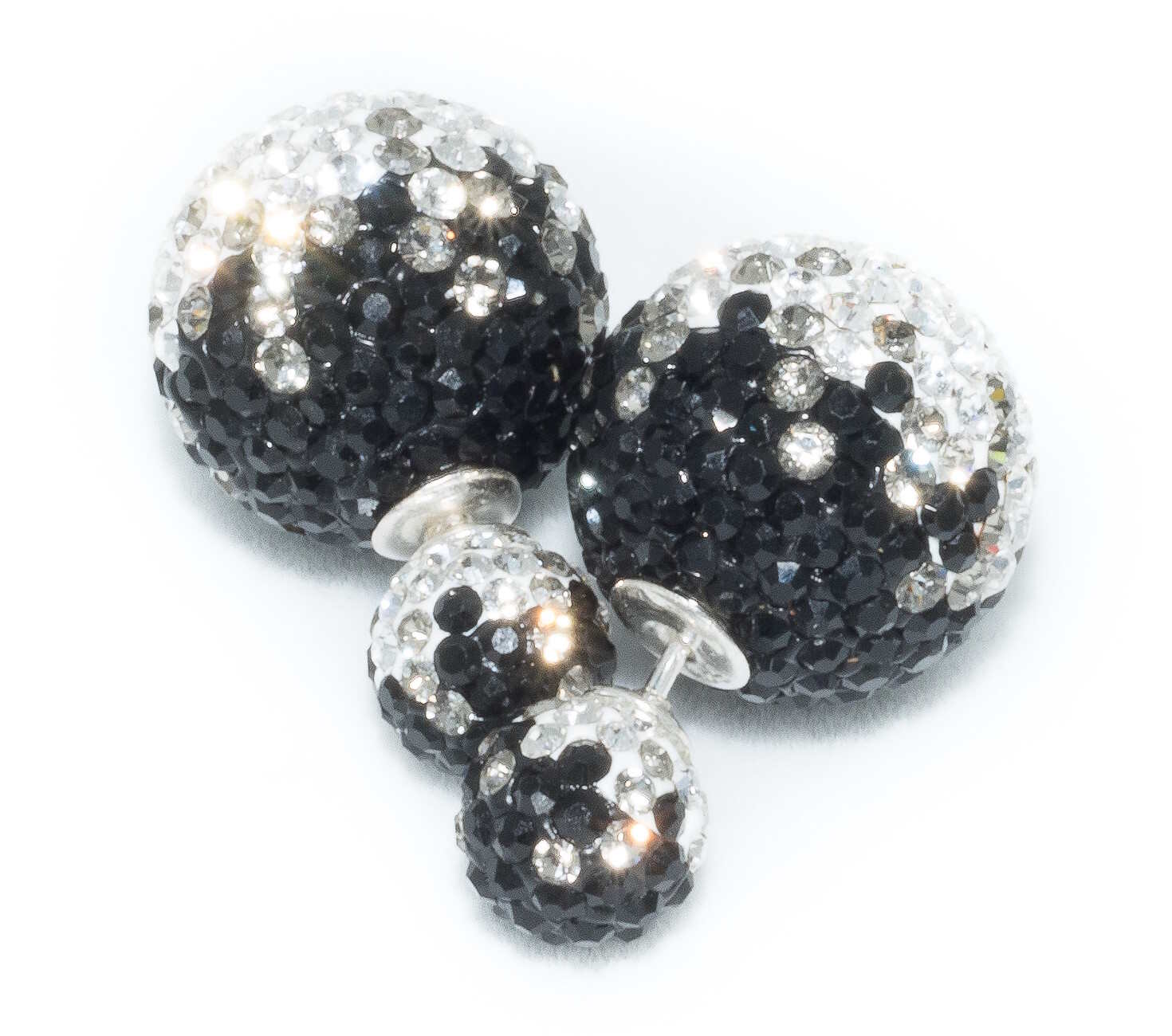 BB Earrings Crystal 8/16 Blackfade