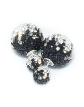 BB Earrings Crystal 8/16 Blackfade