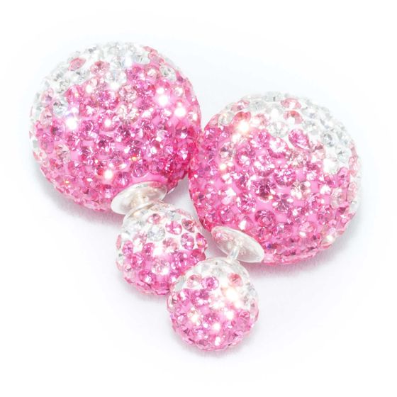 BB Earrings Crystal 8/16 Pinkfade