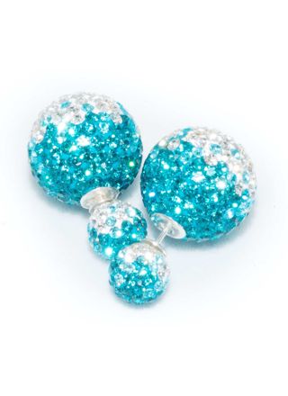 BB Earrings Crystal 8/16 Aquafade