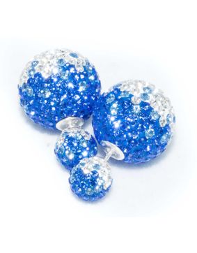 BB Earrings Crystal 8/16 Bluefade