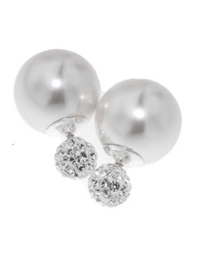 BB-earrings pearl cz dior