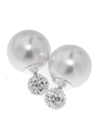 BB-earrings pearl cz dior