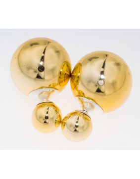 BB Earrings Pearl 8/16 Goldfoil