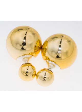 BB Earrings Pearl 8/16 Goldfoil